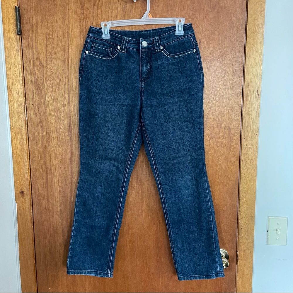 Christopher & Banks Dark Blue Straight Leg Jeans